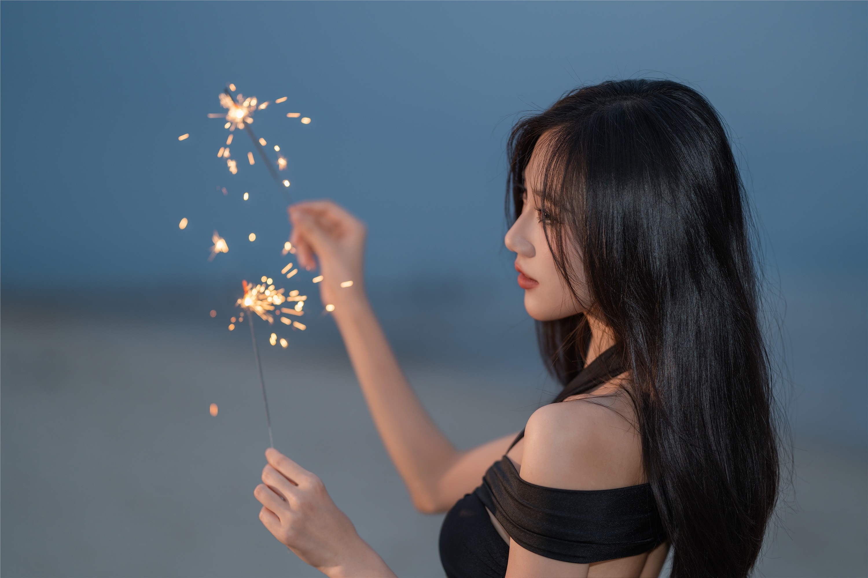 YITUYU艺图语 2025.01.06 夜幕下的海边少女 o1ne万